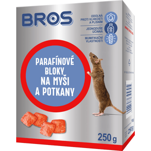 Bros Parafínové bloky na potkany a myši 250 g